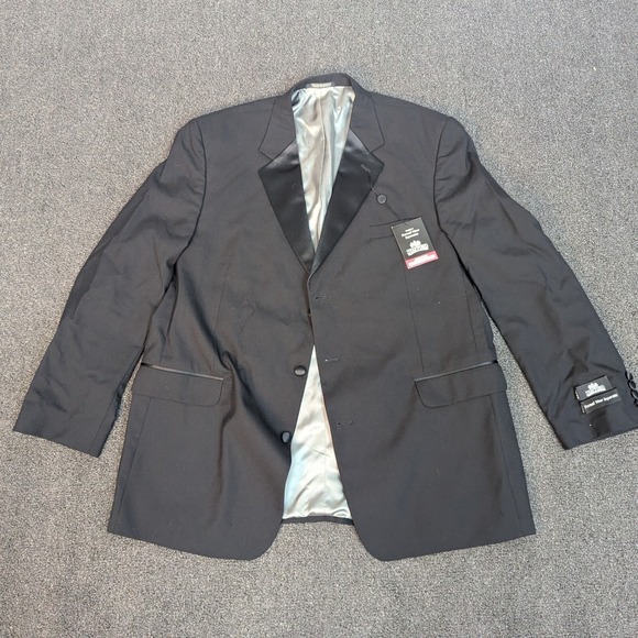 NEW Stafford Formal Wear Separates Tuxedo Blazer Jacket Black Size 48 Long Mens - Picture 2 of 13